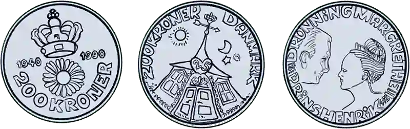 Illustration af mønter